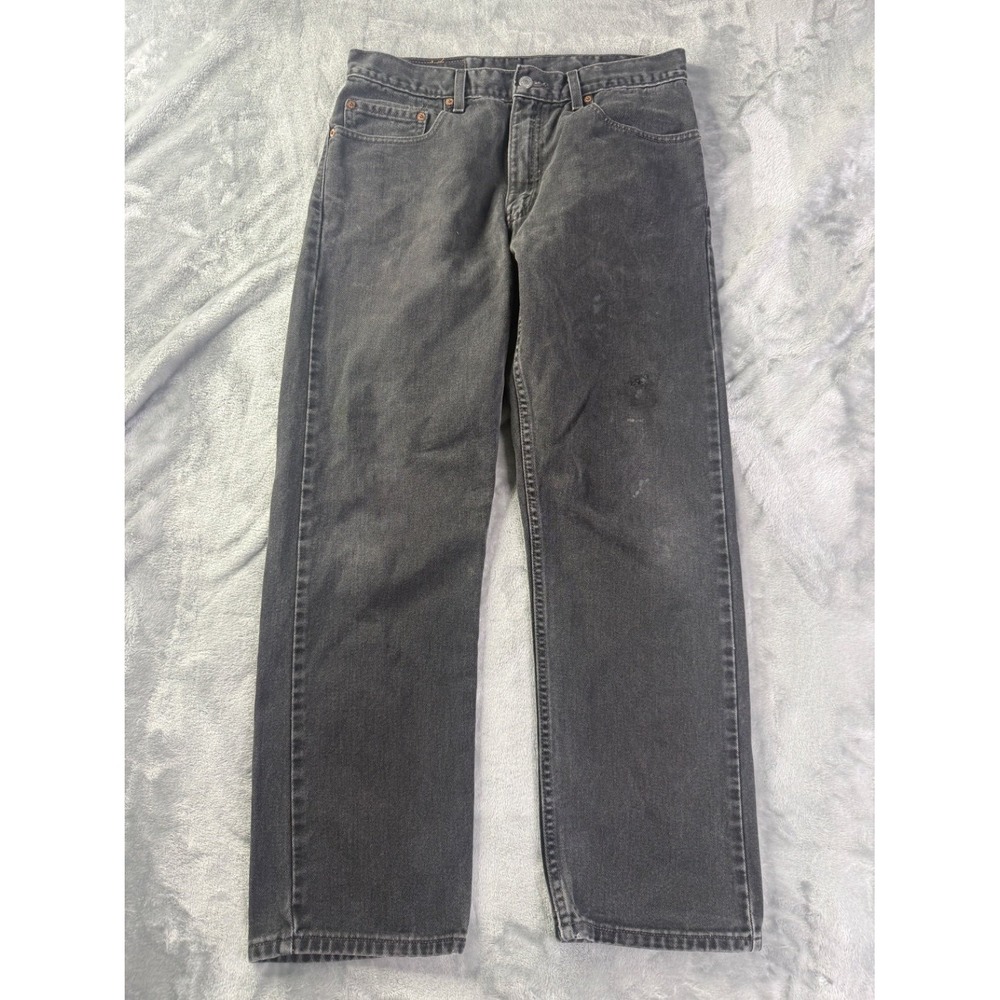 Levi Strauss & Co. Jeans 505 Regular Fit Straight Leg Mens 34x28 Black